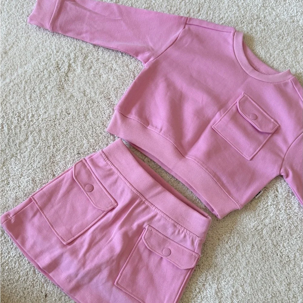 Dkny Pink Two-Piece Pocket Pajama Set